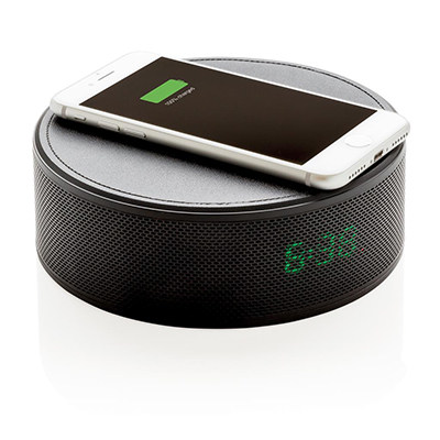 Action Office Werbepack Neuheiten Innovativer Wireless Alarm-Lautsprecher mit Ladefunktion